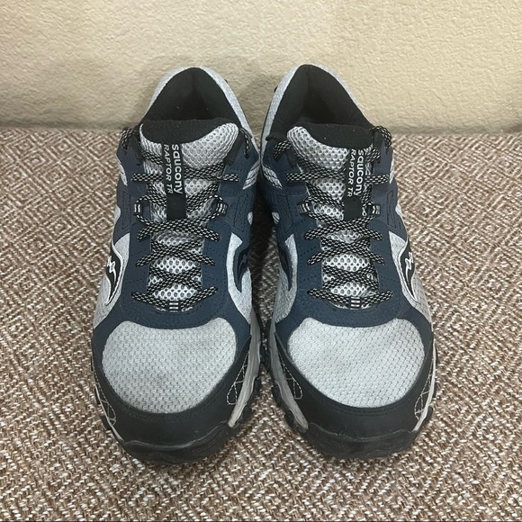 Saucony Grid Raptor Tr 2 Men’s Running Shoe Gray Blue Sz 11.5 Outdoor Casual EUC - Picture 5 of 8
